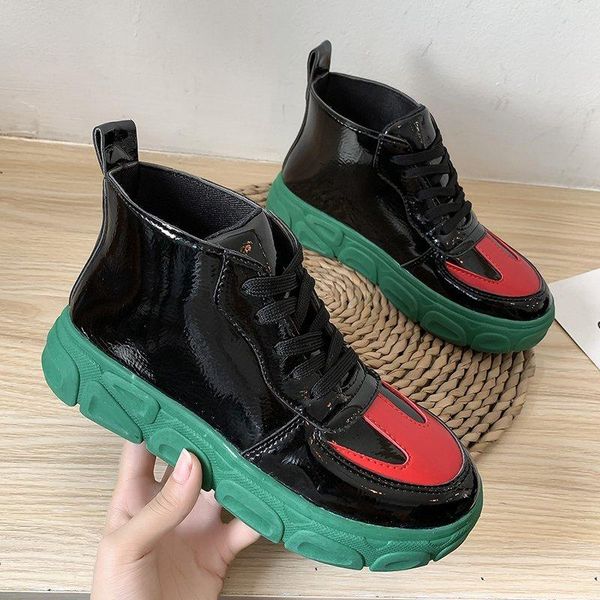 2020 winter woman fashion ankle boots platform boots women's chunky sneakers patent leather shoes women flat, Black
2020 winter woman fashion ankle boots platform boots women's chunky sneakers patent leather shoes women flat, Black