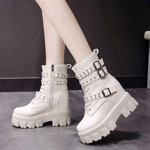 fashion rivet chunky boots platform women black white double buckle height increase shoes woman platform ankle boots lady #qc6r
fashion rivet chunky boots platform women black white double buckle height increase shoes woman platform ankle boots lady #qc6r