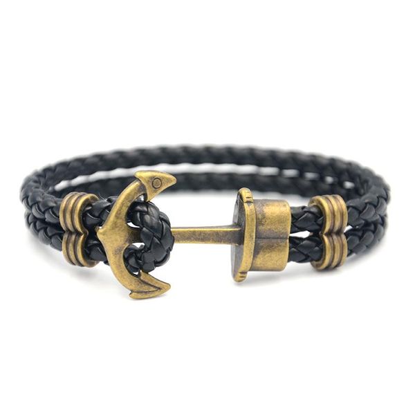 junwei men double-deck boat anchor weave chain leather bracelets black rope gold anchor junwei men bbydbi alice_bag
junwei men double-deck boat anchor weave chain leather bracelets black rope gold anchor junwei men bbydbi alice_bag