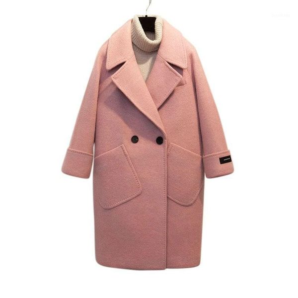 100% real ps wool women coat 2020 casual pink coat loose wide-waisted spring winter long cashmere overcoat solid woolen1, Black
100% real ps wool women coat 2020 casual pink coat loose wide-waisted spring winter long cashmere overcoat solid woolen1, Black