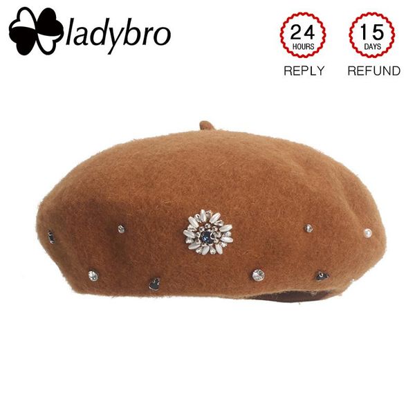 berets ladybro rhinestones wool beret women warm soft hat knitted bonnet flat cap femme autumn winter female boina mujer, Blue;gray
berets ladybro rhinestones wool beret women warm soft hat knitted bonnet flat cap femme autumn winter female boina mujer, Blue;gray