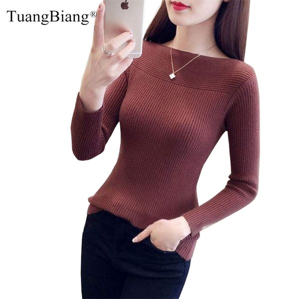 winter slash neck pullover ladies basic jumper sweater knit high elasticity long sleeve sweater feminino solid color 201224, White;black
winter slash neck pullover ladies basic jumper sweater knit high elasticity long sleeve sweater feminino solid color 201224, White;black