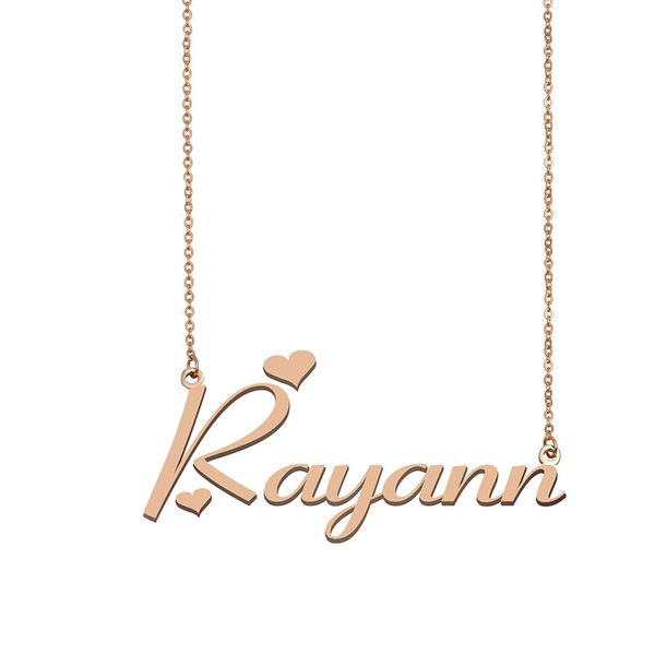 Rayann Name Necklace Custom Nameplate Pendant for Women Girls Birthday Gift Kids Best Friends Jewelry 18k Gold Plated Stainless Steel, Silver
Rayann Name Necklace Custom Nameplate Pendant for Women Girls Birthday Gift Kids Best Friends Jewelry 18k Gold Plated Stainless Steel, Silver