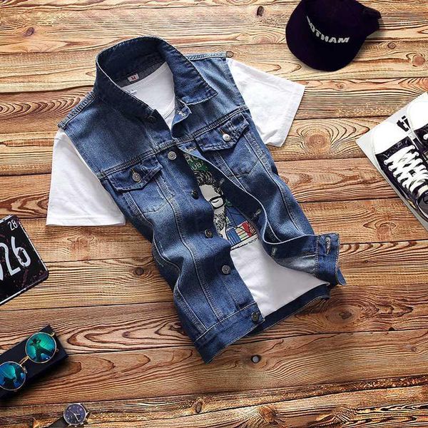 men's vests 2021 teenagers cultivate one's morality men's casual denim vest boom lapel pure color cowboy vest1, Black;white
men's vests 2021 teenagers cultivate one's morality men's casual denim vest boom lapel pure color cowboy vest1, Black;white
