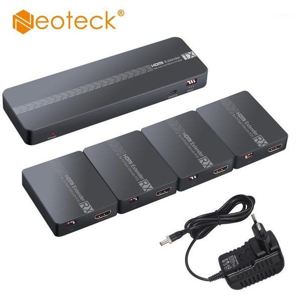 neoteck extender splitter 1 to 4 over ethernet cat6 / cat7 up to 50m with ir edid 1080p poc extender for dvd hdtv1
neoteck extender splitter 1 to 4 over ethernet cat6 / cat7 up to 50m with ir edid 1080p poc extender for dvd hdtv1