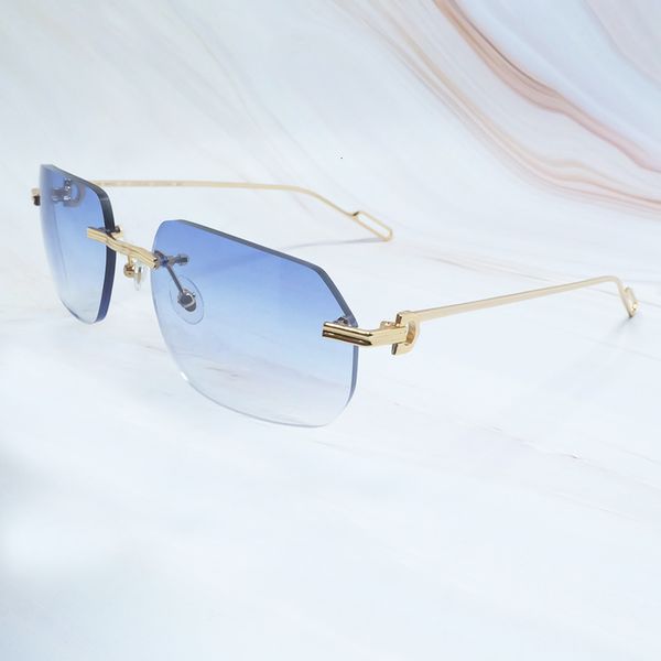 2021 new metal sunglasses mens carter designer sun glasses women driving shades summer cool decoration protect rimless sunglass yv13, White;black
2021 new metal sunglasses mens carter designer sun glasses women driving shades summer cool decoration protect rimless sunglass yv13, White;black