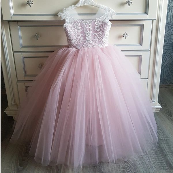 lovely ball gown tulle flower girls' dresses sheer square neck lace appliques princess kids flower girls dress birthday gowns, White;blue
lovely ball gown tulle flower girls' dresses sheer square neck lace appliques princess kids flower girls dress birthday gowns, White;blue