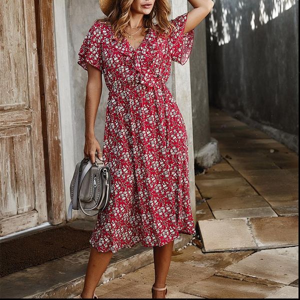 summer women dress 2021 new boho vintage women dress v neck casual print dress midi dresses ladies vestidos mujer cloth, Black;gray
summer women dress 2021 new boho vintage women dress v neck casual print dress midi dresses ladies vestidos mujer cloth, Black;gray