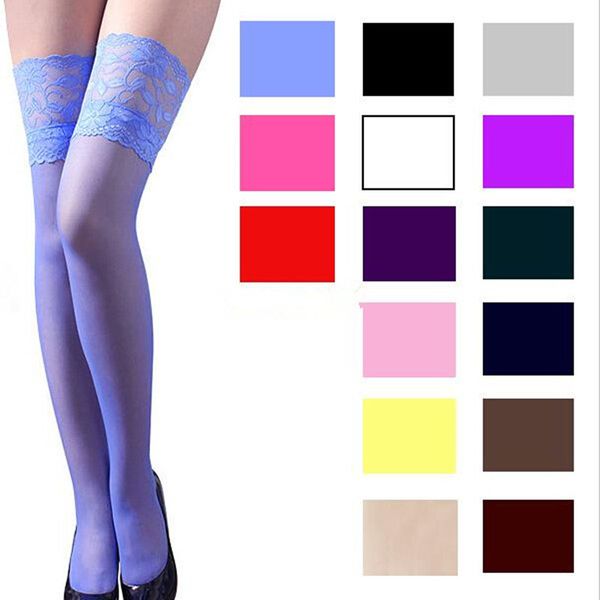 ljcuiyao high women' lace stocking anti-skid thigh nightclub mujer stockings female candy colors plus size, Red;black
ljcuiyao high women' lace stocking anti-skid thigh nightclub mujer stockings female candy colors plus size, Red;black