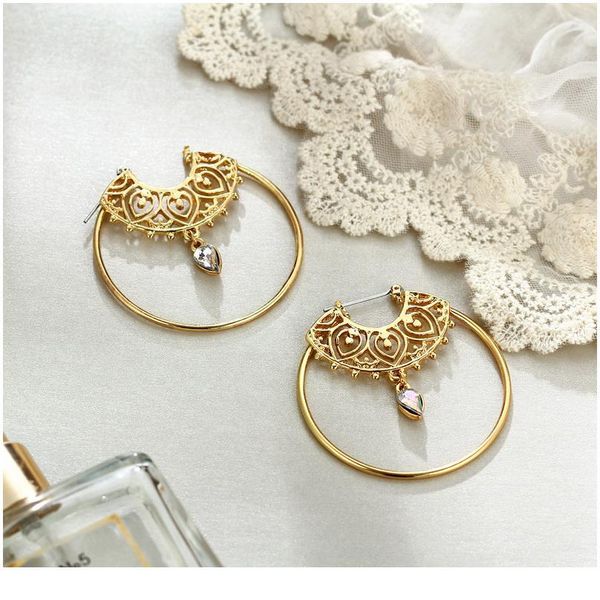 2019 vintage earrings large for women statement earrings hoops geometric gold metal crystal pendant earrings fashion jllari, Black
2019 vintage earrings large for women statement earrings hoops geometric gold metal crystal pendant earrings fashion jllari, Black