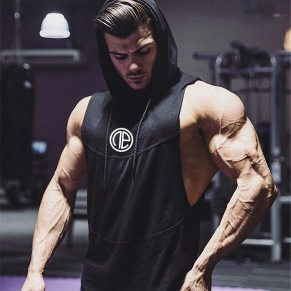 running jerseys compression muscle fitness vest sports hooded men's summer loose breathable sleeveless basketball workout training wear, Black;blue
running jerseys compression muscle fitness vest sports hooded men's summer loose breathable sleeveless basketball workout training wear, Black;blue