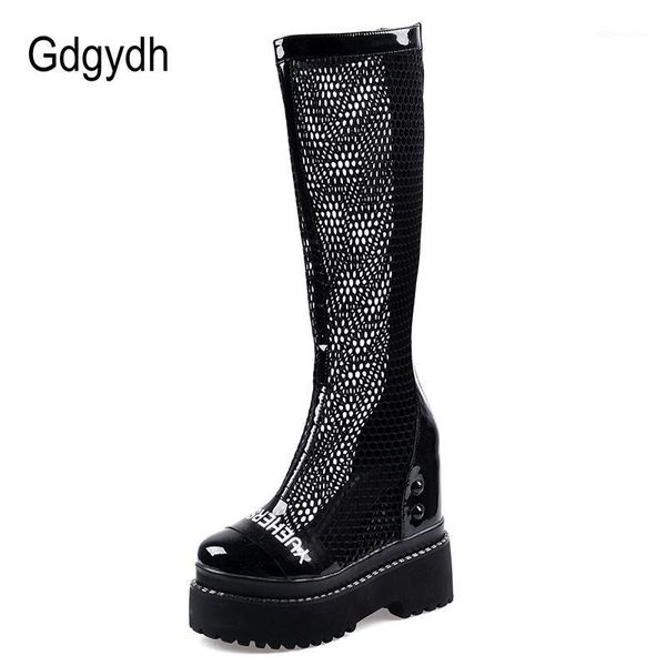 boots gdgydh summer mesh hollow out black white knee high platforms patent genuine leather thick sole fashion lettle 20211
boots gdgydh summer mesh hollow out black white knee high platforms patent genuine leather thick sole fashion lettle 20211