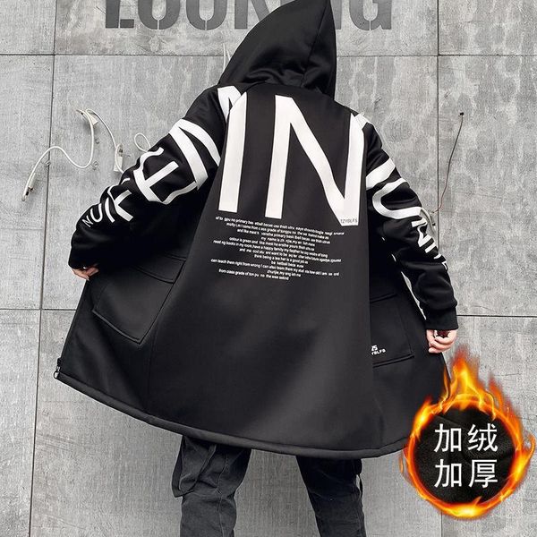 men's trench coats men loose windbreaker thickened with velvet hooded jacket trend printed overcoat casual long coat male clothing 5xl, Tan;black
men's trench coats men loose windbreaker thickened with velvet hooded jacket trend printed overcoat casual long coat male clothing 5xl, Tan;black