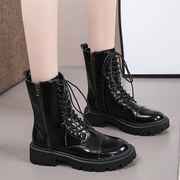 women boots sewing pu leather zipper non-slip lace-up ladies boots platform women's shoes winter female fashion 2020 #pz1v, Black
women boots sewing pu leather zipper non-slip lace-up ladies boots platform women's shoes winter female fashion 2020 #pz1v, Black