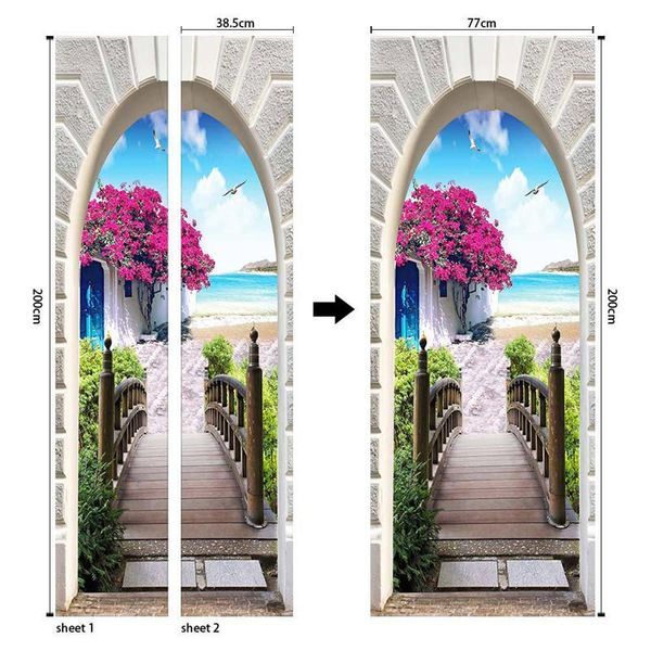 creative door stickers 2 pcs/set diy muralbedroom home decorative pvc waterproof imitation 3d door stickers
creative door stickers 2 pcs/set diy muralbedroom home decorative pvc waterproof imitation 3d door stickers