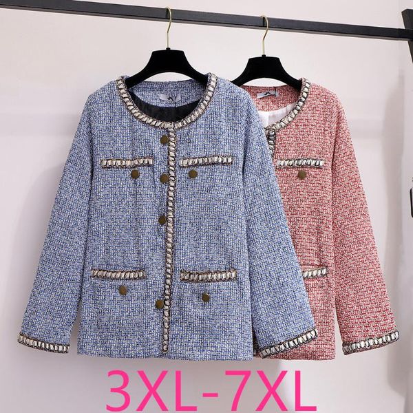 women's jackets 2021 autumn winter plus size jacket for women large casual loose long sleeve retro short coats blue red 3xl 4xl 5xl 6xl, Black;brown
women's jackets 2021 autumn winter plus size jacket for women large casual loose long sleeve retro short coats blue red 3xl 4xl 5xl 6xl, Black;brown