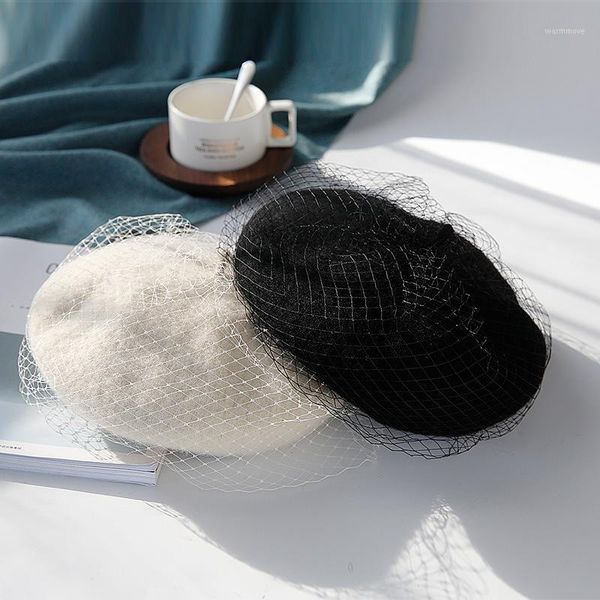 beret hat female wool retro berets cap women autumn winter new korean version travel hats japanese british vintage caps h71001, Blue;gray
beret hat female wool retro berets cap women autumn winter new korean version travel hats japanese british vintage caps h71001, Blue;gray