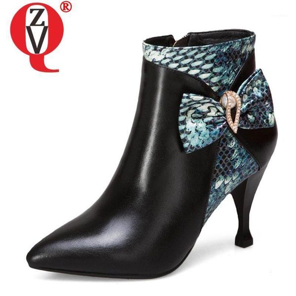 boots zvq cow leather woman snakeskin pattern bow 2021 spring winter ladies 8cm high heels shoes office fashion ankle 43cn1, Black
boots zvq cow leather woman snakeskin pattern bow 2021 spring winter ladies 8cm high heels shoes office fashion ankle 43cn1, Black