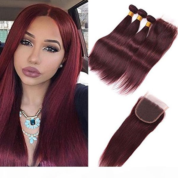 wine red brazilian virgin hair with closure 99j burgundy brazilian straight human hair weave 3bundles with lace closure 4x4 lace closure, Black;brown
wine red brazilian virgin hair with closure 99j burgundy brazilian straight human hair weave 3bundles with lace closure 4x4 lace closure, Black;brown