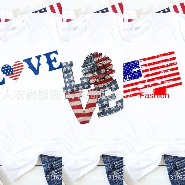 h6apg us wear national flag national day print couple flag commemorative fashion short sleeve women's t-shirt independence table white
h6apg us wear national flag national day print couple flag commemorative fashion short sleeve women's t-shirt independence table white