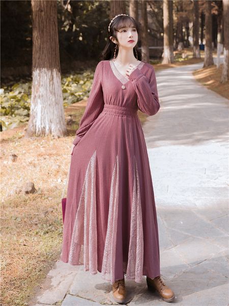 dressed with upper-sleeve cleavage full ankle-purple length pink knitting lace feminine dresses 2021 vintage spring dress long i3tx, Black;gray
dressed with upper-sleeve cleavage full ankle-purple length pink knitting lace feminine dresses 2021 vintage spring dress long i3tx, Black;gray