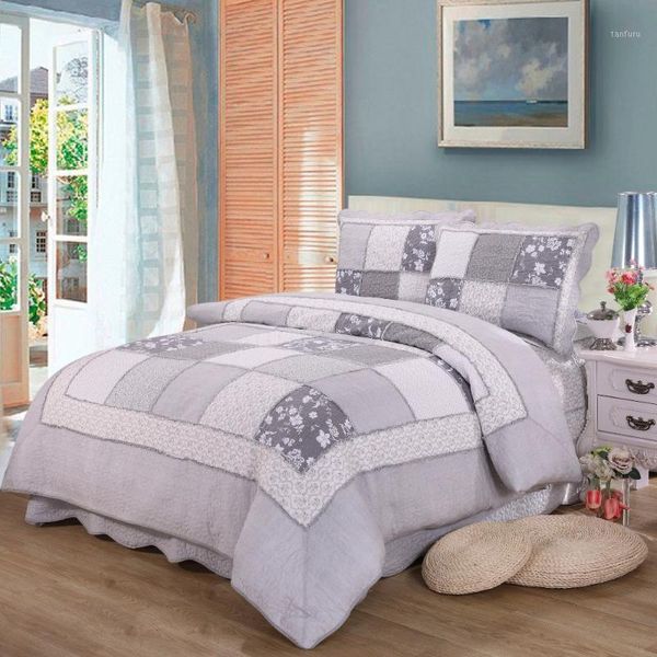 quality gray patchwork quilt set 3pcs/4pcs quilted cotton quilts bed covers bedspread duvet cover king size bedding coverlet1
quality gray patchwork quilt set 3pcs/4pcs quilted cotton quilts bed covers bedspread duvet cover king size bedding coverlet1