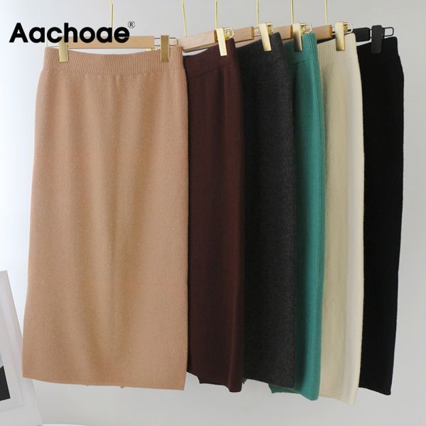 aachoae autumn 2020 solid color knitted midi skirt women back split office ladies skirts high waist elegant casual skirt 1015, Black
aachoae autumn 2020 solid color knitted midi skirt women back split office ladies skirts high waist elegant casual skirt 1015, Black