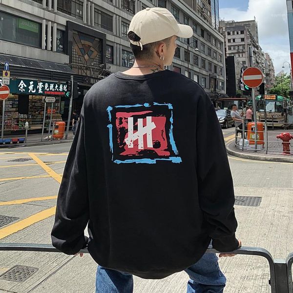 2020 spring and autumn new korean men's printed loose round neck sweatshirt fashion casual wild pullover black / white / blue1
2020 spring and autumn new korean men's printed loose round neck sweatshirt fashion casual wild pullover black / white / blue1