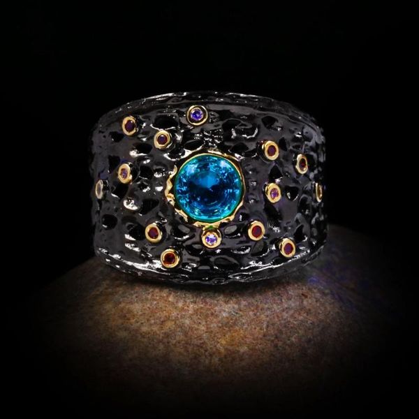 cluster rings italian vintage black sea blue crystal zircon ladies ring exquisite party 925 silver jewelry gold style wedding, Golden;silver
cluster rings italian vintage black sea blue crystal zircon ladies ring exquisite party 925 silver jewelry gold style wedding, Golden;silver