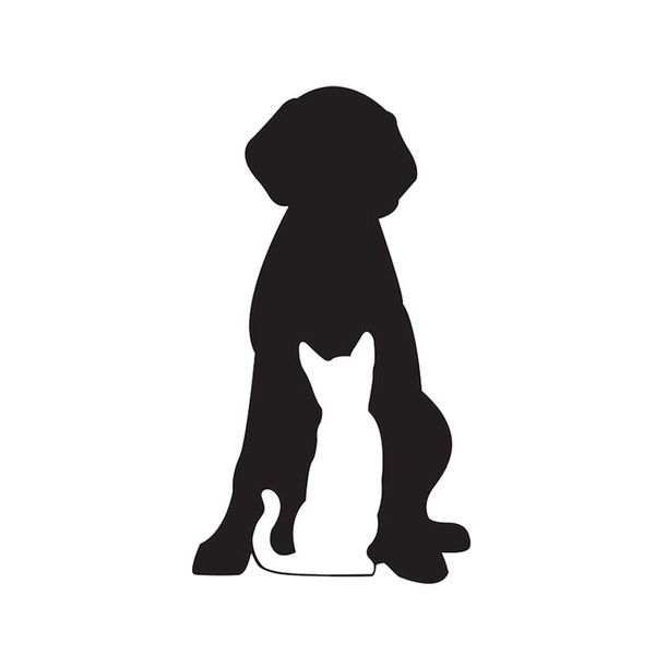 13.1*23.5cm funny love each other get along pet dog and cat car sticker black/silver c2-3108
13.1*23.5cm funny love each other get along pet dog and cat car sticker black/silver c2-3108