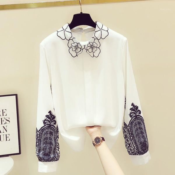 2020 autumn winter thick shirt new korean lace stand collar chiffon blouse for women plush velvet long sleeve loose white shirts1
2020 autumn winter thick shirt new korean lace stand collar chiffon blouse for women plush velvet long sleeve loose white shirts1