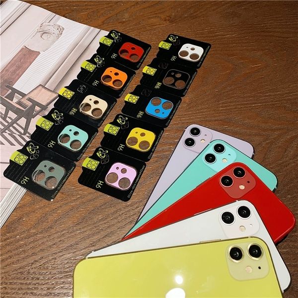 Image of Andd1y_top Full Cover Camera Lens Protector for iPhone 13 12 11 Pro Max Back Camera Glass Case Cell Phone Camera Protective Tempered Glass Film Colorful