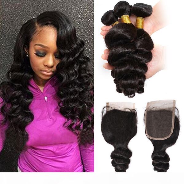 3 bundles loose wave peruvian brazilian virgin hair extensions with 1pc middle part lace closure 4"x4, Black;brown
3 bundles loose wave peruvian brazilian virgin hair extensions with 1pc middle part lace closure 4"x4, Black;brown