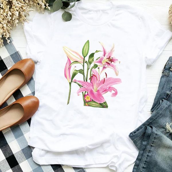 women lady floral printing clothing summer autumn print ladies t tee womens shirt clothes tshirt female graphic t shirt, White
women lady floral printing clothing summer autumn print ladies t tee womens shirt clothes tshirt female graphic t shirt, White