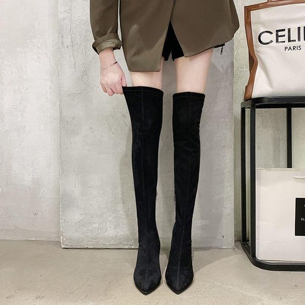 boots pointed toe over the knee women shoes suede thigh high heels winter black long
boots pointed toe over the knee women shoes suede thigh high heels winter black long