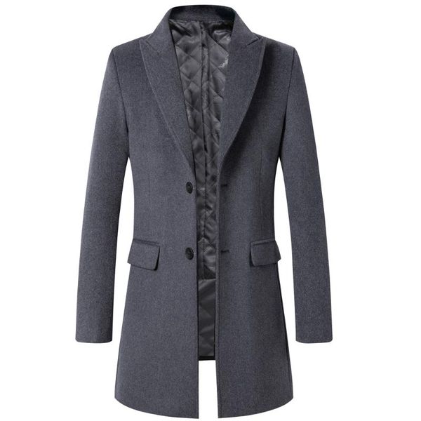 men's wool & blends 2021 winter 51.5% men thick coats superior quality classic slim fit male outerwear jackets trench, Black
men's wool & blends 2021 winter 51.5% men thick coats superior quality classic slim fit male outerwear jackets trench, Black