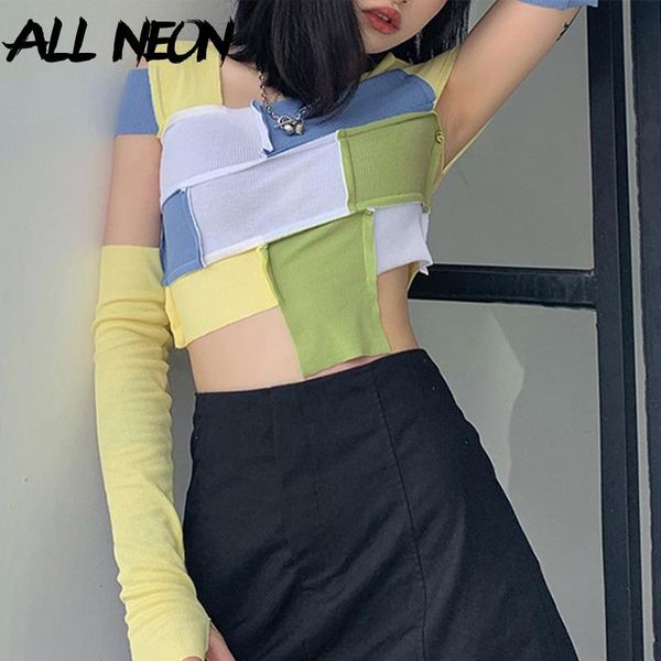 allneon e-девушка сладкого лоскутный открыть плечо crop tops площади моды y2k воротник с коротким рукавом с перчатками плед футболка осень, White
allneon e-девушка сладкого лоскутный открыть плечо crop tops площади моды y2k воротник с коротким рукавом с перчатками плед футболка осень, White