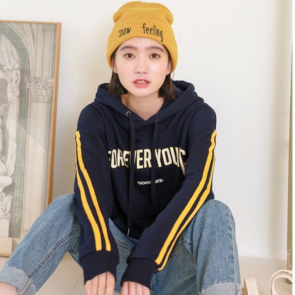 o39zg 2020 autumn new loose printed lettersstyle sleeve sweater women's korean style long hooded ins sweater l3hbx, Black
o39zg 2020 autumn new loose printed lettersstyle sleeve sweater women's korean style long hooded ins sweater l3hbx, Black