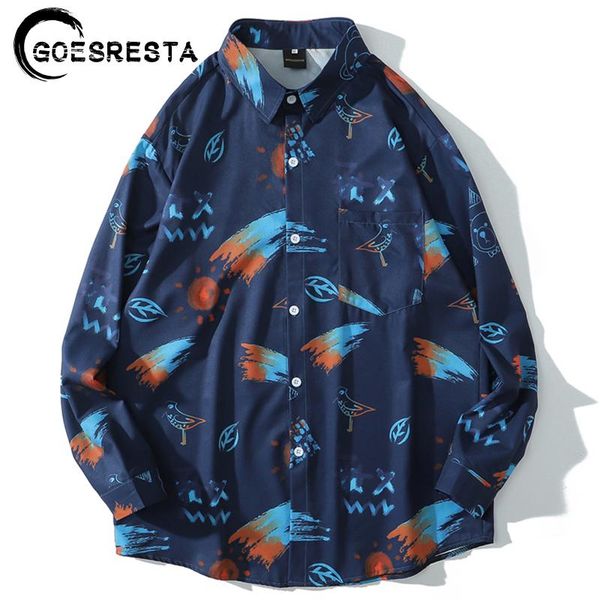 men's casual shirts retro graffiti printing hip hop oversized shirt men streetwear long-sleeved brand harajuku fashion, White;black
men's casual shirts retro graffiti printing hip hop oversized shirt men streetwear long-sleeved brand harajuku fashion, White;black