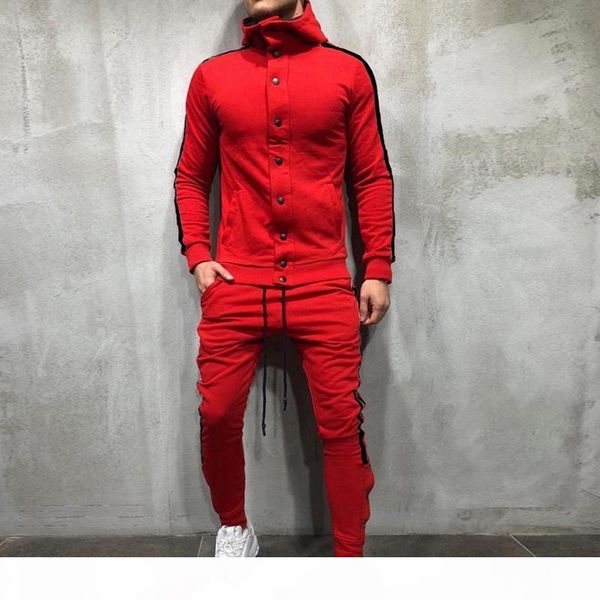 monerffi 2018 thin 2pc sportwear men fashion striped button tracksuit sets casual turtleneck hooded jackets & pants joggers sets, Gray
monerffi 2018 thin 2pc sportwear men fashion striped button tracksuit sets casual turtleneck hooded jackets & pants joggers sets, Gray