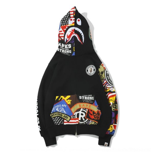 j58ua chaopai new spring and sweater zipper autumn graffiti women hooded cardigan zipper personalized fashion sweater for men and printed mi, Black
j58ua chaopai new spring and sweater zipper autumn graffiti women hooded cardigan zipper personalized fashion sweater for men and printed mi, Black
