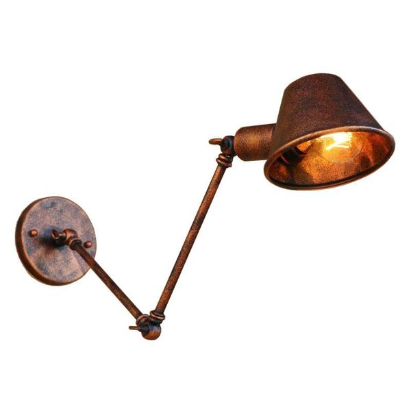wall lamp industrial vintage sconce lights with flexible long arm antique metal for bedroom bar decorative rust color
wall lamp industrial vintage sconce lights with flexible long arm antique metal for bedroom bar decorative rust color
