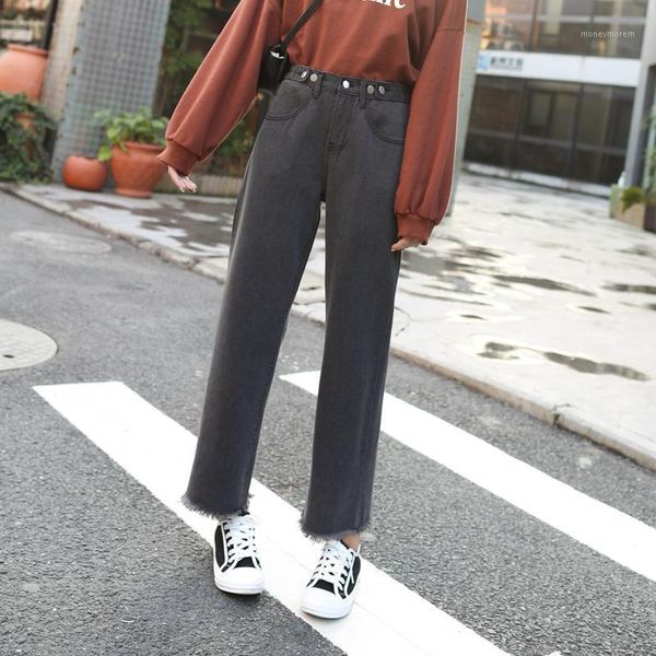 women's jeans 2021 spring girls fashion loose denim pants high waist wide hem sell cotton four colors1, Blue
women's jeans 2021 spring girls fashion loose denim pants high waist wide hem sell cotton four colors1, Blue