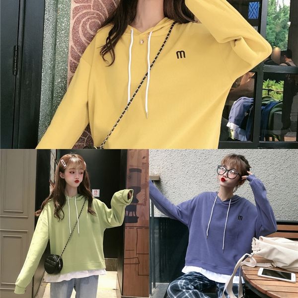 la8cc 2020 autumn new korean style women's fashionable thin sweatersweater size sweater two-piece hooded large loose fake women's, Black
la8cc 2020 autumn new korean style women's fashionable thin sweatersweater size sweater two-piece hooded large loose fake women's, Black