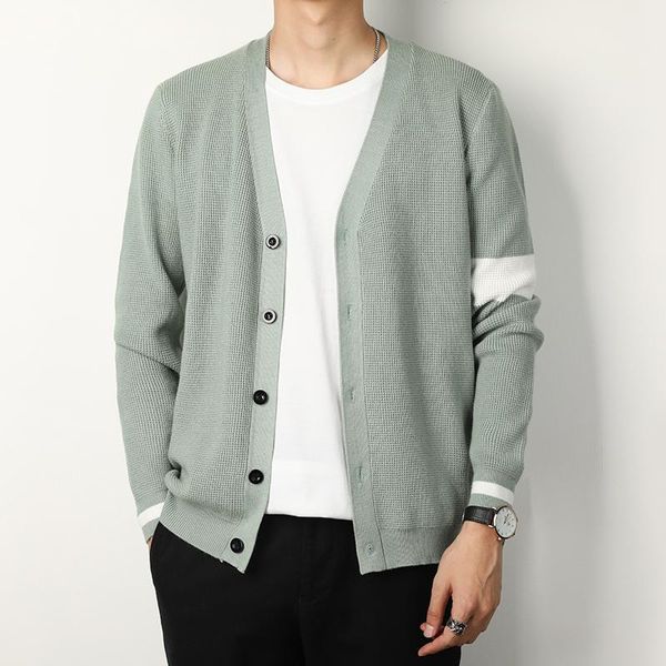 autumn winter sweater fashion v neck casual cardigan men single breasted striped long sleeve sweaters for 3xl kg-104, White;black
autumn winter sweater fashion v neck casual cardigan men single breasted striped long sleeve sweaters for 3xl kg-104, White;black