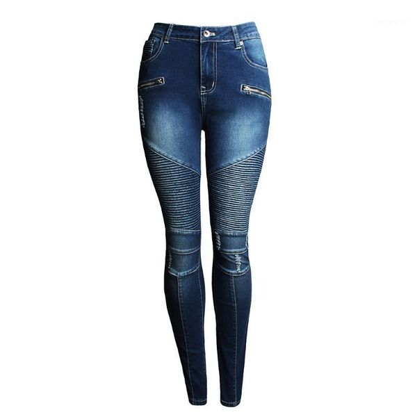 motorcycle models european and american women's hole slimming slim elastic waist slim denim pencil pants1, Blue
motorcycle models european and american women's hole slimming slim elastic waist slim denim pencil pants1, Blue