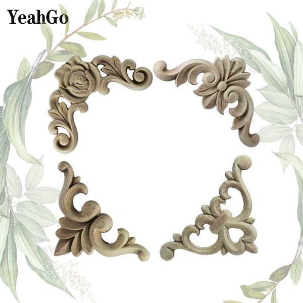 yeahgo european-style carved decoration solid wood corner flower wood carving applique furniture decorative decals accessories
yeahgo european-style carved decoration solid wood corner flower wood carving applique furniture decorative decals accessories