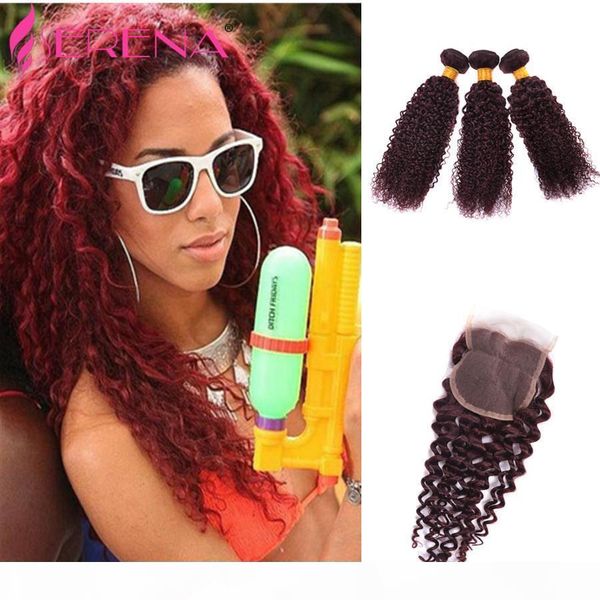 7a burgundy weave malaysian virgin hair kinky curly 3 bundles red wine unprocessed virgin hair 99j curly weave human hair deep curly closure, Black;brown
7a burgundy weave malaysian virgin hair kinky curly 3 bundles red wine unprocessed virgin hair 99j curly weave human hair deep curly closure, Black;brown