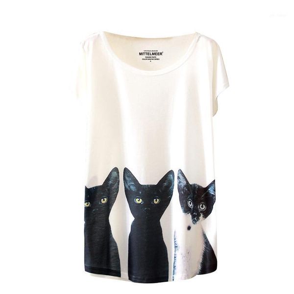 wholesale- brand fashion summer animal cat print shirt o-neck short sleeve t shirt women white t-shirtpoleras de mujer1
wholesale- brand fashion summer animal cat print shirt o-neck short sleeve t shirt women white t-shirtpoleras de mujer1