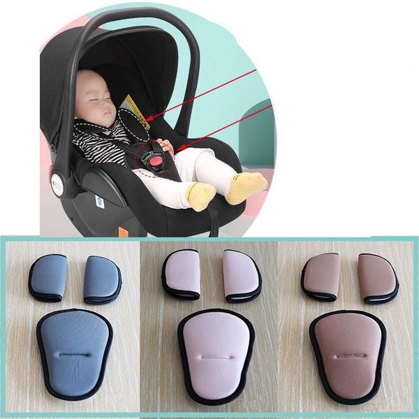 Stroller Shoulder Strap Covers Soft Shoulder Pads Crotch Pad Compatible With Infant Car Seat High Chair Harness 3pcs/set